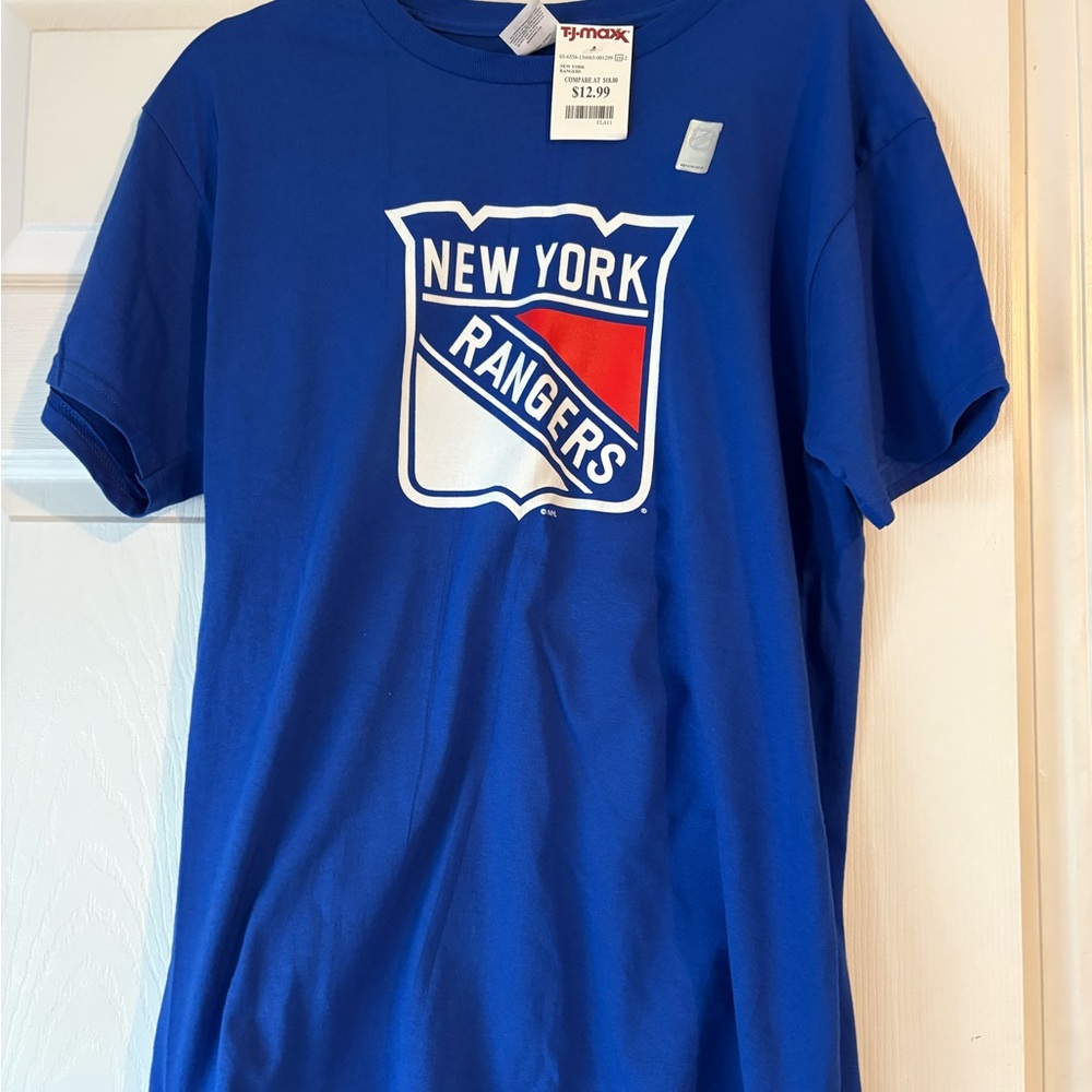 Hanes Blue New York Rangers Short Sleeve Tee